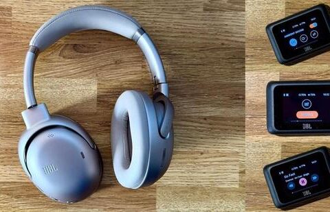 The JBL Tour ONE M3 with the Smart Tx exhibiting its functional versatility (Vishal Mathur / HT Photo)