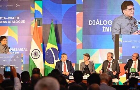 Union minister Piyush Goyal addressed the India-Brazil Business Dialogue (X/PiyushGoyal)