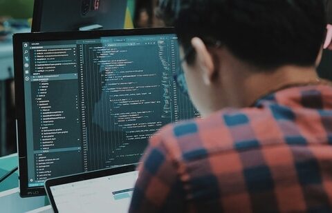 A software professional at work. (Unsplash)