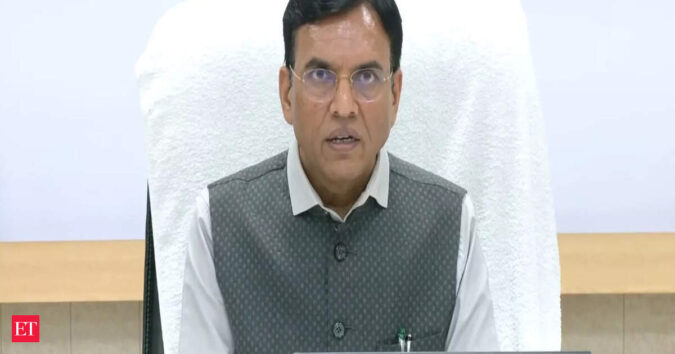 Labour minister Mansukh Mandaviya urge states to align employment programmes with PMVBRY ET logo