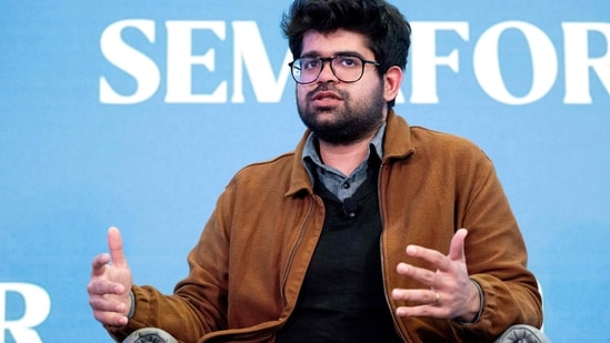 Perplexity AI CEO Aravind Srinivas says he is "happy to work together with Amazon to figure out a win-win outcome for both us and them". (Reuters)