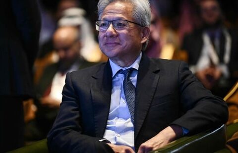 “There’s been a lot of talk about an AI bubble,” Nvidia CEO Jensen Huang says. “From our vantage point, we see something very different.” (AFP)