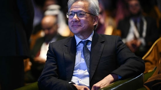 “There’s been a lot of talk about an AI bubble,” Nvidia CEO Jensen Huang says. “From our vantage point, we see something very different.” (AFP)