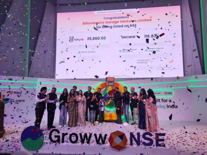 Early investors Peak XV, YC set for big gains as Groww lists; founders’ stake valued at nearly Rs 20,000 crore