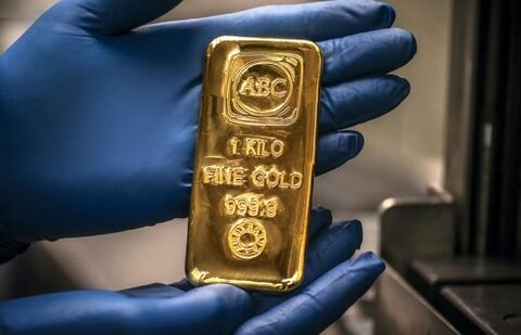 Gold rebounds on safe-haven demand as risk-off mood rattles markets| Business News Gold is about 50% higher year-to-date, with prices touching a record last month before retracing some gains. (AFP)