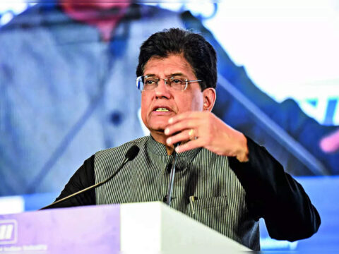 Piyush Goyal appeals to corporates to create pool of funds to support startups Piyush Goyal appeals to corporates to create pool of funds to support startups