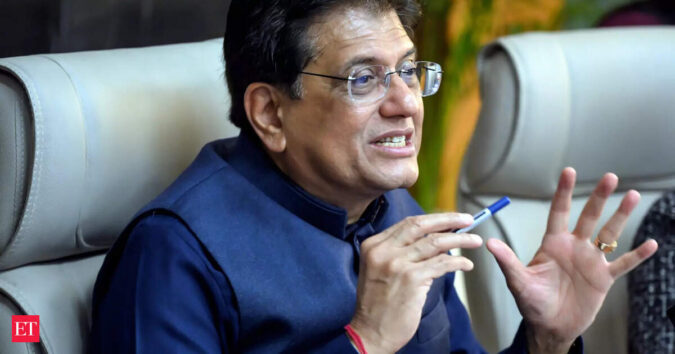 India, Canada to soon start talks for terms of reference for trade pact: Commerce and Industry Minister Piyush Goyal ET logo