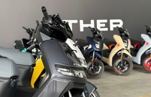Ather Energy's sales rose 67% year-on-year to 65,595 units for a market share that improved 530 basis points to 17.4% in Q2 FY26. (Tushar Deep Singh/HT)