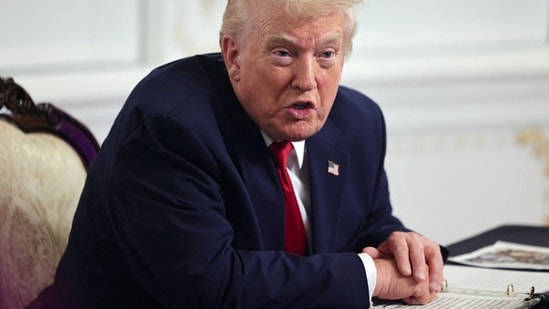 US President Donald Trump. The US had previously implemented a $100,000 fee for H-1B visa applications as of September. (Reuters)