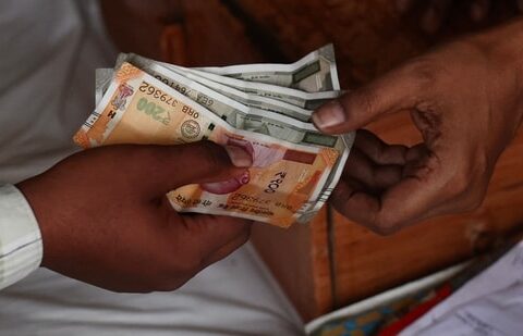 The rupee is heading towards its sharpest yearly fall since 2022. (AFP)