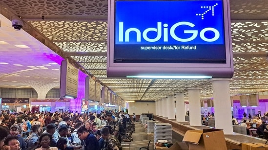 India needs more airlines, but that’s easier said than done| Business News Passengers at the IndiGo counter after several flights were cancelled at the Chhatrapati Shivaji Maharaj International Airport in Mumbai, on 5 December 2025. (PTI)
