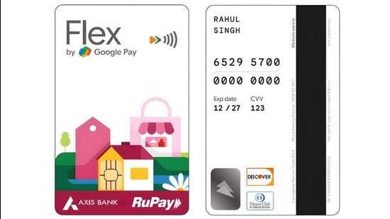The new Google Pay Flex credit card, issued with Axis Bank for now, is virtual and built on the RuPay network. (Official picture)