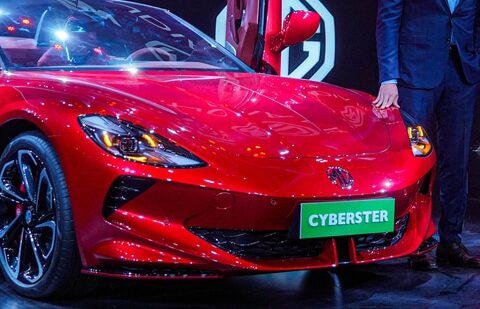 The MG Cyberster. ( (PTI Photo/Shashank Parade))