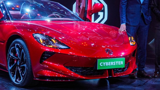 The MG Cyberster. ( (PTI Photo/Shashank Parade))