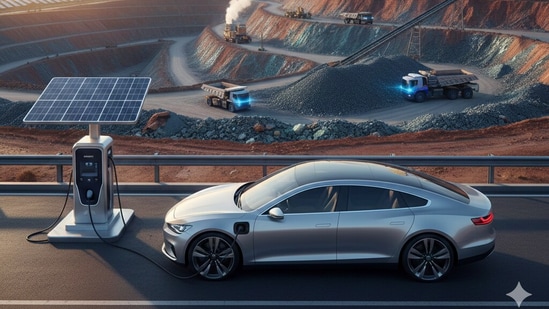 What does it mean for EVs?| Business News India's rare earths incentive scheme does not address some of the core issues plaguing the EV market—namely the fact that we still import 100% lithium-ion cells. (AI Image)