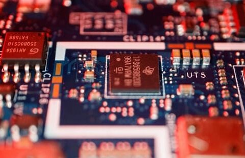 Semiconductor chips are seen on a circuit board of a computer in this representational image. RRP Semiconductor has rejected rumours about its supposed links to cricketer Sachin Tendulkar and to state-allotted land for chipmaking. (Reuters)