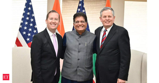 Piyush Goyal meets US Ambassador Sergio Gor, Senator Steve Daines; discusses bilateral issues ET logo