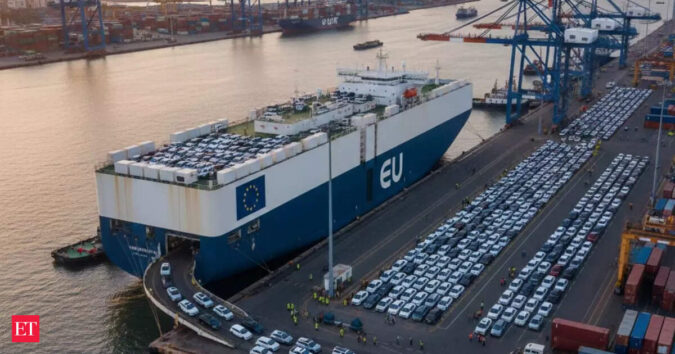 Quota under auto duty concessions to largely benefit traditional EU carmakers under FTA ET logo