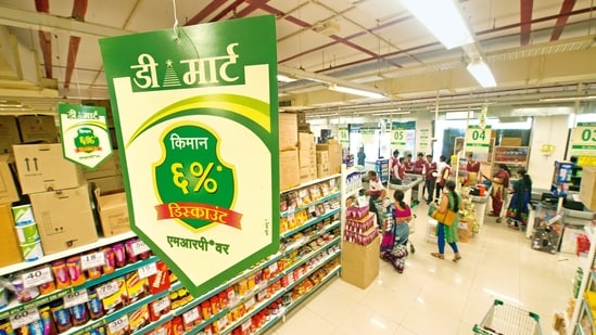 A DMart outlet on Ghodbunder road in Thane, Mumbai. (Mint)