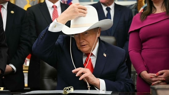 500% US tariff on India? Trump backs bill that targets Delhi, Beijing over Russian oil imports| Business News US President Donald Trump. The Sanctioning of Russia Act 2025 is designed to force Russia into peace negotiations in Ukraine by crippling its economic lifelines. (AFP)