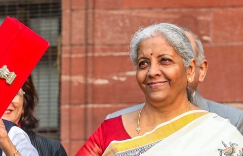 This will be Sitharaman's ninth consecutive Budget speech. (PTI)