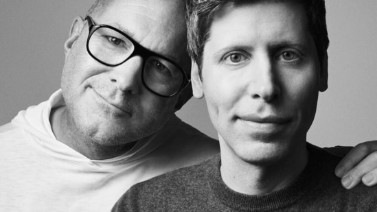 Jony Ive (left) and Sam Altman. (Handout)