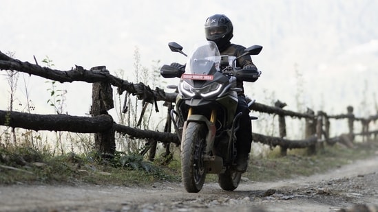 Revenue, net profit at a record, as sales surge 27%| Business News TVS Apache RTX 300 is the first adventure tourer from the brand. (HT)