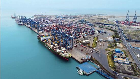 The Mundra port in Kutch. (ANI)