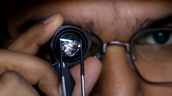 India processes ~90% of the world’s polished diamonds by volume, making it the central artery of the global trade. (Reuters)