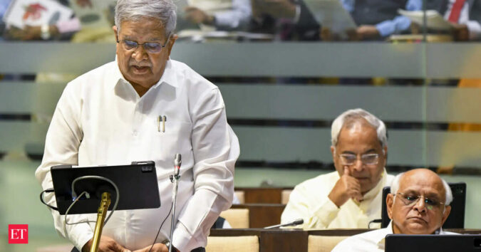 Gujarat tables Rs 4.08 lakh cr Budget, 10.2% higher compared to last year ET logo