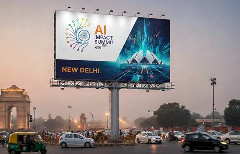 New Delhi is set to host the India AI Impact Summit 2026 on 16-20 February 2026. (AI Image)