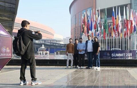 Niral Networks unveils AI-integrated Edge platform at India AI Summit| Business News Visitors at the India AI Impact Summit at Bharat Mandapam, in New Delhi, India, on Monday, 16 February 2026. (Sanjeev Verma/HT)