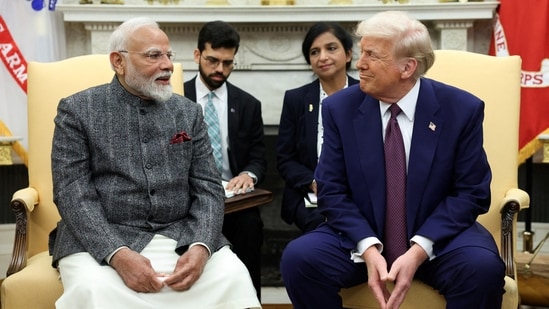 Prime Minister Narendra Modi and US President Donald Trump at the White House in Washington, DC. (Reuters)