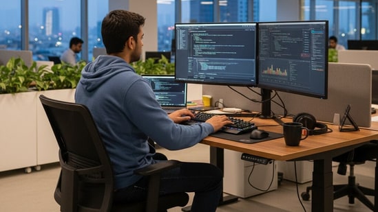 Agentic AI is threatening to upend the business model of Indian IT. (AI Image)