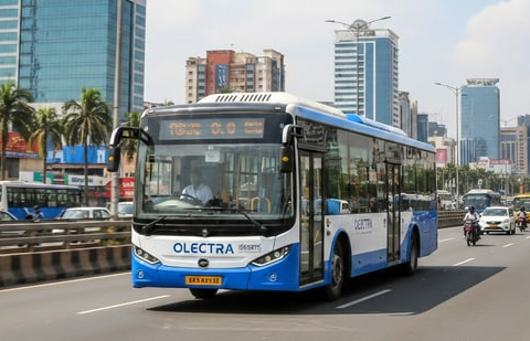 Olectra Greentech wins ₹1,800-crore electric bus order from Telangana| Business News The agreement with Telangana State Road Transport Corporation spans a 12-year contract period, ensuring a long-term revenue stream for Olectra Greentech. (AI Image)