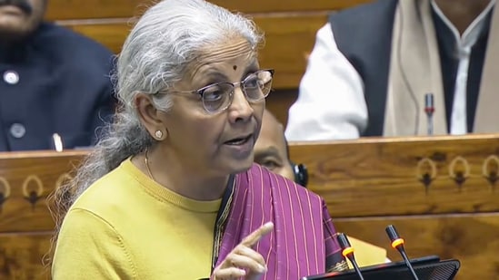 Union Budget: Finance Minister Nirmala Sitharaman presents the 'Union Budget 2026-27' in the Lok Sabha, in New Delhi. (Sansad TV via PTI Photo)