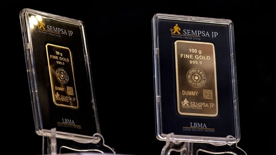 The safe-haven assets hit lower circuit levels in futures trade on Sunday. (AFP)