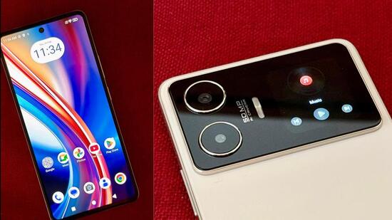 Two screens, zero bloatware, and a compelling argument| Business News The Mini Screen is useful as a camera viewfinder, for controlling music playback, or for accessing notifications. (Vishal Mathur | HT photo)