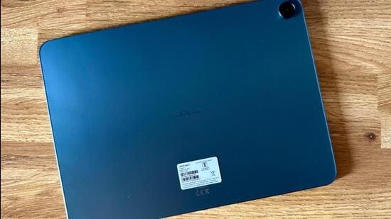 Oppo Pad 5’s early yet restrained Android tablet bet, lands well enough| Business News The choice of the MediaTek Dimensity 7300-Ultra is not entirely surprising, but there is come curiosity. (HT photo } Vishal Mathur)