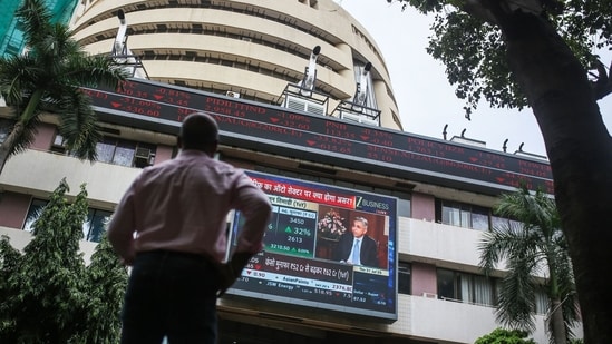 The Bombay Stock Exchange building on Dalal Street in Mumbai. (Bloomberg/File)