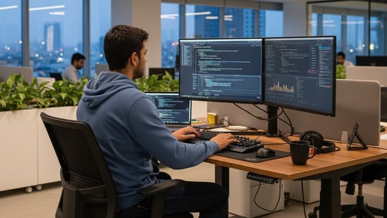 The pace of job creation hovered just above the 50 mark, signalling stagnation in the labour market. (AI Image)