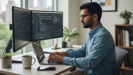 The rise of Anthropic's AI tools threatens to upend the labour-intensive business model of Indian IT industry. (AI Image)