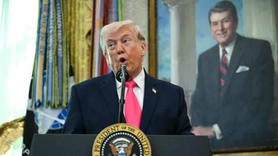 Trump names Jensen Huang, Mark Zuckerberg to 13-member tech council| Business News US President Donald Trump. (AFP)