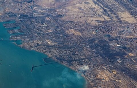 FILE PHOTO: An aerial view Port of Fujairah, United Arab Emirates in the strait of Hormuz, December 10, 2023. REUTERS/Stringer/File Photo (REUTERS)