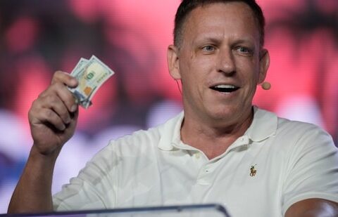According to emails in the Epstein files, Jeffrey Epstein was persistent in courting Peter Thiel (in photo) and keen to meet with him as regularly as possible. (AP)