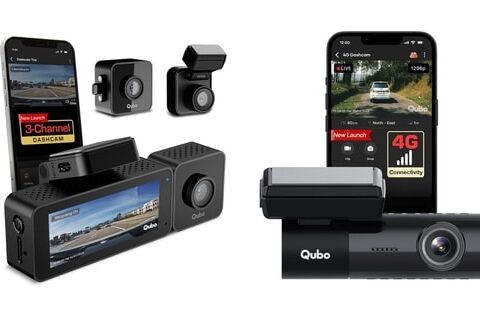 Qubo Dashcam Trio and Dashcam 4G Live.