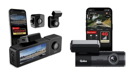 Qubo Dashcam Trio and Dashcam 4G Live.