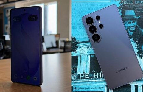 This is the world’s first phone with a Privacy Display built at a hardware level. (Vishal Mathur/ HT Photo)