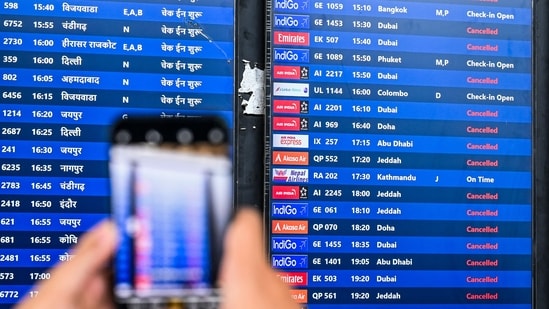 The benefits of DGCA’s new flight ticket refund rules| Business News A flight information board at the Chhatrapati Shivaji Maharaj International Airport in Mumbai. (AFP)