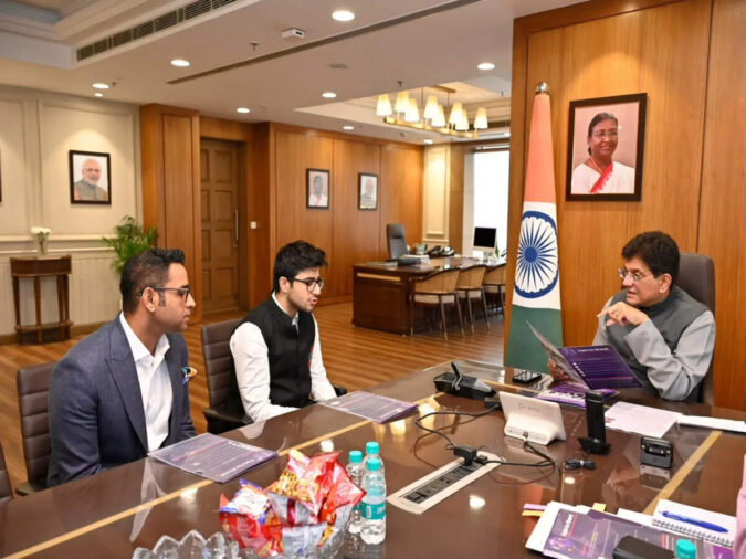 Piyush Goyal meets Zepto CEO Aadit Palicha, discusses skilling, innovation and supply chains Piyush Goyal meets Zepto CEO Aadit Palicha, discusses skilling, innovation and supply chains